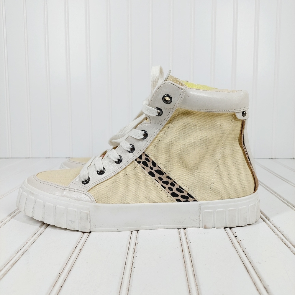 NEW Coconuts by Matisse Attraction Leopard High Top Platform Sneaker B329